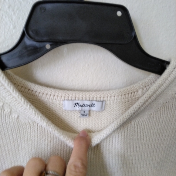 Madewell Women's Sweater Conway Pullover Stripe Stripe Size S - Picture 3 of 8